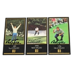 Lot of Three Nick Faldo Signed GSV Collection Cards - 1989, 1990, & 1996 JSA ALOA