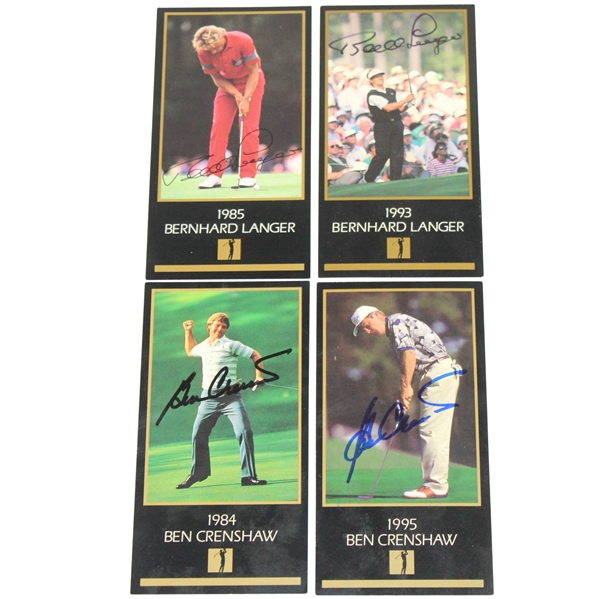 Lot of Four Signed GSV Collection Cards - Langer & Crenshaw JSA ALOA