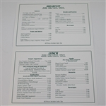 2005 Masters Tournament Clubhouse Menu - Tiger Woods Winner