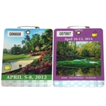 2012 & 2014 Masters Badges - Bubba Watson Winner