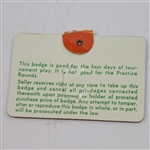 1977 Masters Badge #14008 - Tom Watson Winner