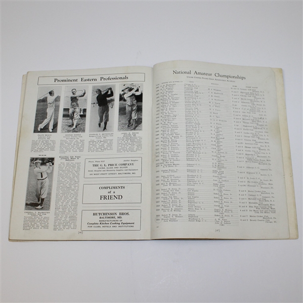 1932 US Amateur Championship at Baltimore CC Program - Ross Somerville