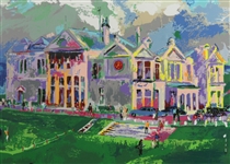 Leroy Neiman Signed St. Andrews Clubhouse Lithograph - Framed JSA ALOA