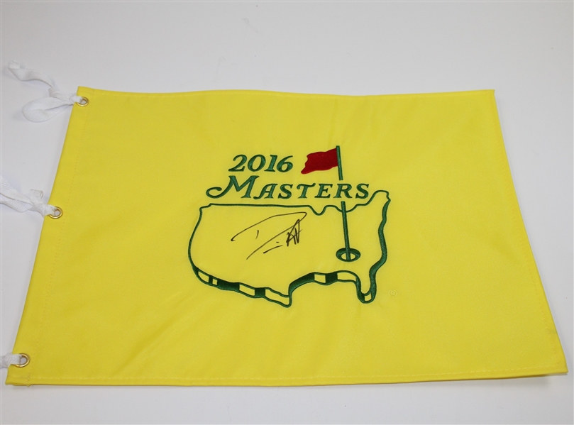 Danny Willett Signed 2016 Masters Embroidered Flag JSA ALOA