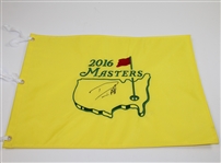 Danny Willett Signed 2016 Masters Embroidered Flag JSA ALOA