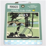 Adam Scott Signed 2013 Masters Badge JSA ALOA