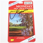 Jordan Spieth Signed 2015 Augusta National Berckmans Place Badge JSA ALOA