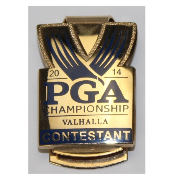 Mark Brooks 2014 PGA Contestant Badge/Money Clip-With Letter of Authenticity From Mark!