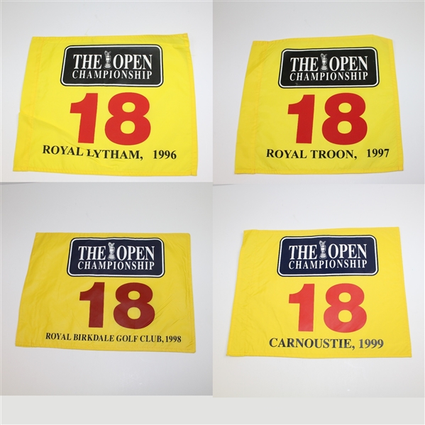 1996, 1997, 1998, & 1999 Open Championship Course Issued Flags