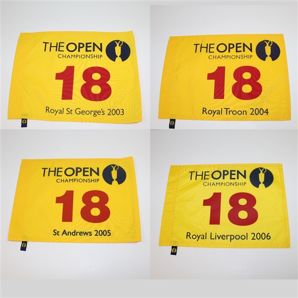 2003, 2004, 2005, & 2006 Open Championship Course Issued Flags