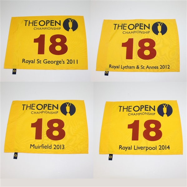 2011, 2012, 2013, & 2014 Open Championship Course Issued Flags