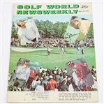 Jack Nicklaus Signed 1972 Golf World Newsweekly Magazine-Covers Jacks 4th Masters Win- JSA ALOA