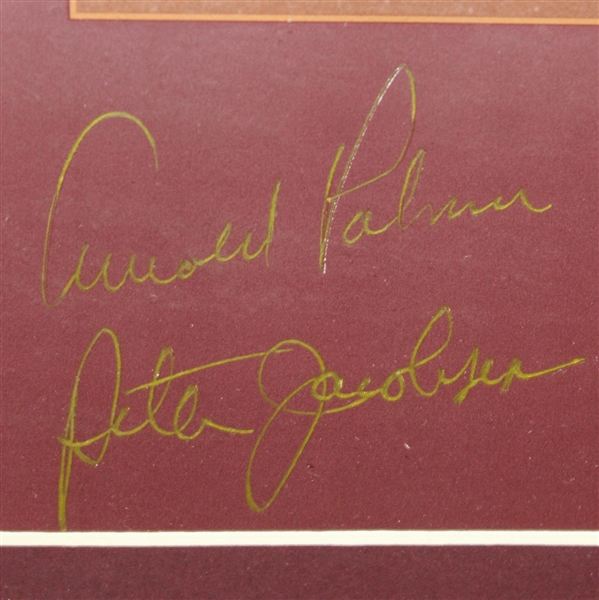 Arnold Palmer & Peter Jacobsen Signed Fred Meyer Challenge Photo - Framed JSA ALOA