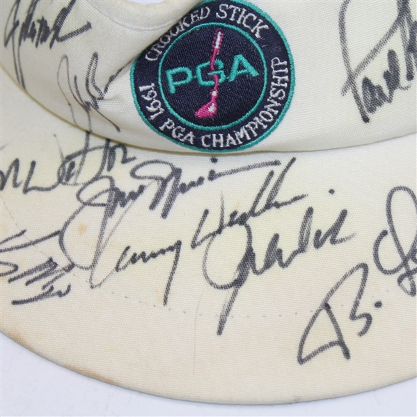 Multi-Signed 1991 PGA at Crooked Stick Visor - Nicklaus, Watson, and others JSA ALOA