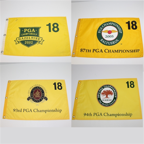 2002, 2005, 2011, & 2012 PGA Championship Flags