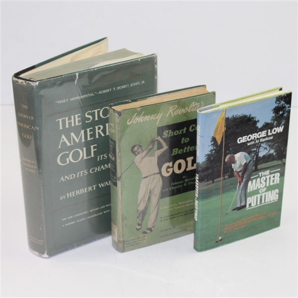 'Story of American Golf', 'The Matter of Putting', & 'Short Cuts to Better Golf' Golf Books