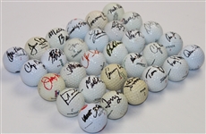 Lot of Thirty Signed Golf Balls JSA ALOA