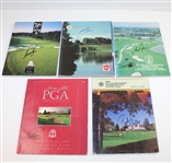 1985, 1986, 1987, 1992, & 1993 PGA Championship Programs Signed by Winners JSA ALOA 