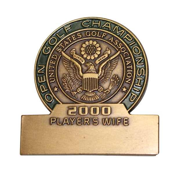 2000 US Open at Pebble Beach Contestant Wife Badge - Steve Jones Collection
