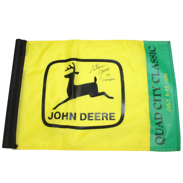 1998 Quad City Classic Champion Signed Course Flag - Steve Jones Collection JSA ALOA