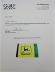 1998 Quad City Classic Champion Signed Course Flag - Steve Jones Collection JSA ALOA