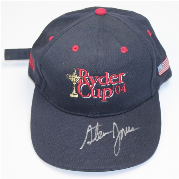 2004 Ryder Cup Navy Hat Signed by Assistant Captain - Steve Jones Collection JSA ALOA