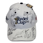 2004 Ryder Cup Hat Signed by Team & Coaches - Steve Jones Collection - With Tag JSA ALOA