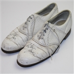 Steve Jones Signed Pair of Tournament Used Golf Shoes - Steve Jones Collection JSA ALOA