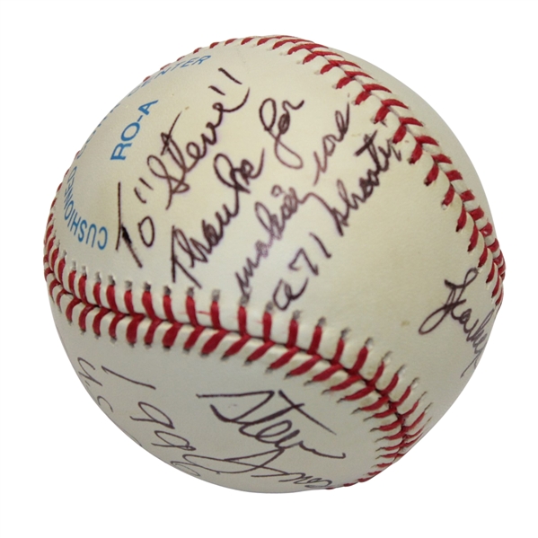 Sparky Anderson (BB HoFer) & Steve Jones Signed Baseball with Golf Inscription - Steve Jones Collection JSA ALOA