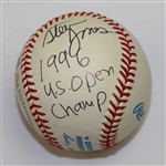 Sparky Anderson (BB HoFer) & Steve Jones Signed Baseball with Golf Inscription - Steve Jones Collection JSA ALOA