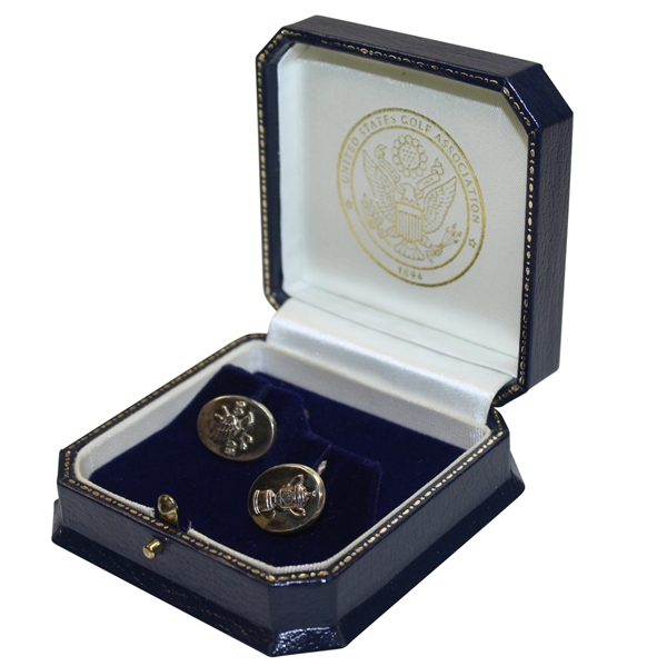 2006 US Open at Winged Foot Players Gift From U.S.G.A.- Cufflinks - Steve Jones Collection - Original Box