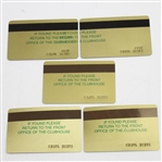 Lot of 5 Augusta National Masters Player Credit Cards - Steve Jones Collection