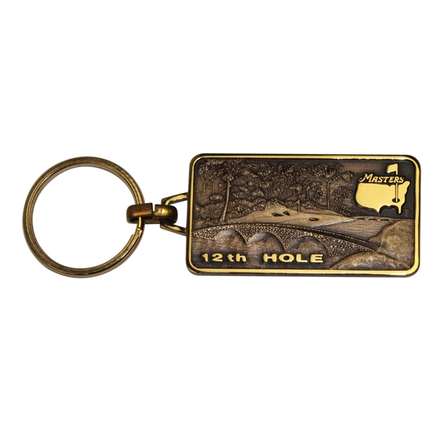 Masters Undated 12th Hole Golden Bell Keychain Ring - Steve Jones Collection