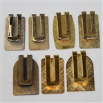 Lot of 7 Steve Jones PGA Tour Money Clips 1997-1999, 2001-2003, & 2005 - Steve Jones Collection