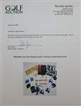 2004 Ryder Cup Team Package Issued to Steve Jones W/Pocket Crest, Badges Etc. - Steve Jones Collection