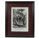 Byron Nelson Signed Byron Nelson Career Print - Steve Jones Collection JSA ALOA