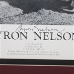 Byron Nelson Signed 'Byron Nelson' Career Print - Steve Jones Collection JSA ALOA