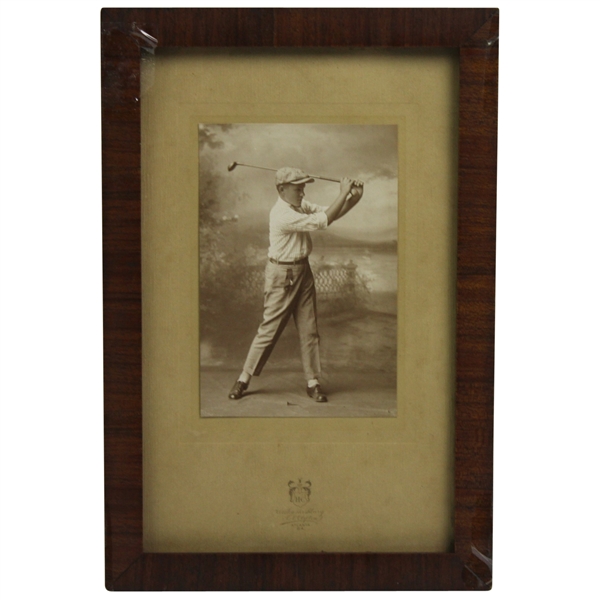 Bobby Jones As Youth Swinging Original Atlanta Studio Photo - John Roth Collection