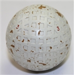 Vintage Mesh Rubber Bound Golf Ball - #3