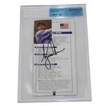 Tiger Woods Signed 2001 Ryder Cup Player Guide Page JSA #B81096