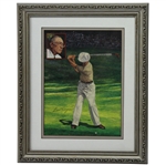Ben Hogan Signed Art Print - Old/Young JSA ALOA