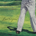 Ben Hogan Signed Art Print - Old/Young JSA ALOA