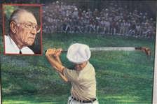 Ben Hogan Signed Art Print - Old/Young JSA ALOA