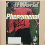 1997 Major Winners Signed Golf World Magazines - Tiger, Els, Leonard, & Love JSA ALOA