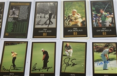Lot of 34 Signed GSV Cards Including Nicklaus, Palmer, Seve, and others JSA ALOA