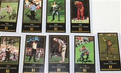 Lot of 34 Signed GSV Cards Including Nicklaus, Palmer, Seve, and others JSA ALOA