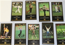 Lot of 34 Signed GSV Cards Including Nicklaus, Palmer, Seve, and others JSA ALOA