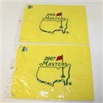 Lot of 10 Masters Embroidered Flags - 2004-2008 & 2010-2014