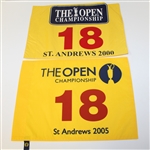 Lot of 9 OPEN Championship Flags - Multiple Years