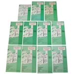 Lot of 11 Masters Tournament Spec Guides - Multiple Years